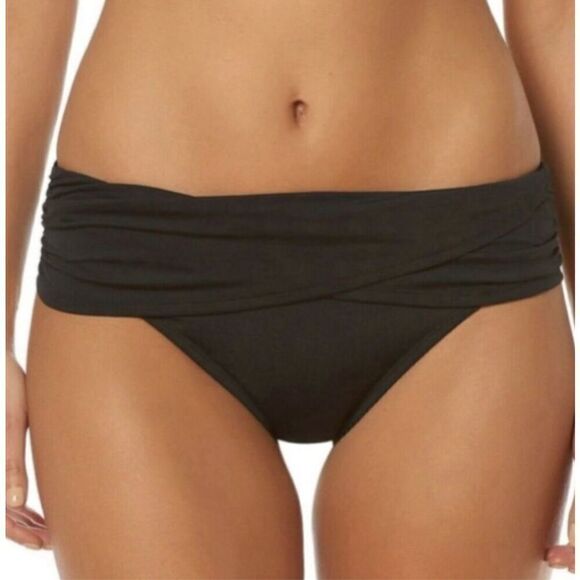 Bleu Rod Beattie black sarong bikini bottoms. 12 - Picture 2 of 6